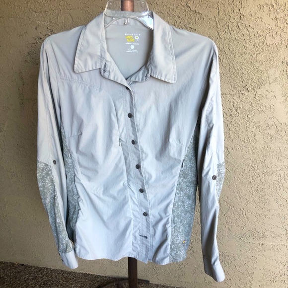 Mountain Hardware Women’s Button Front Vented Shirt Size 10 - Picture 1 of 7